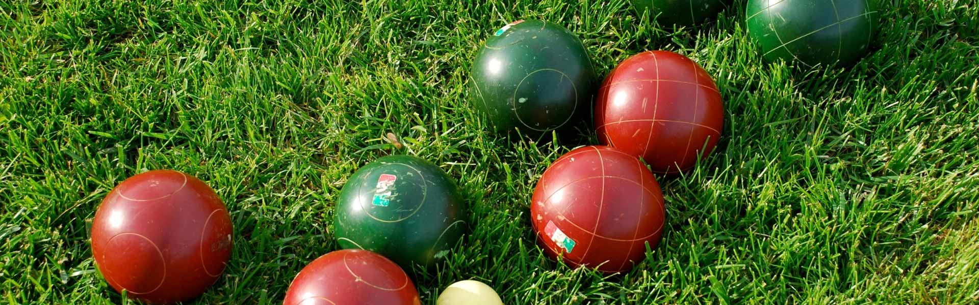 Bocce on the lawn